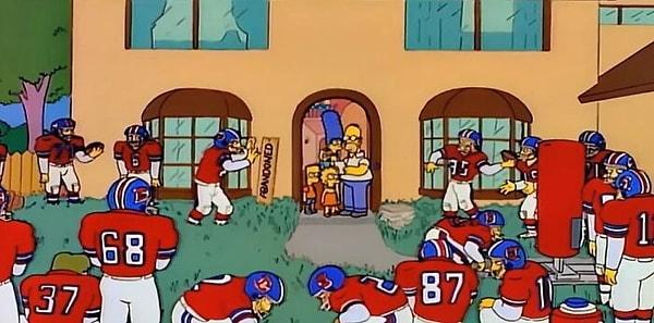 14. The Denver Broncos takımının sahibi olduğu için Homer milyonerdir.