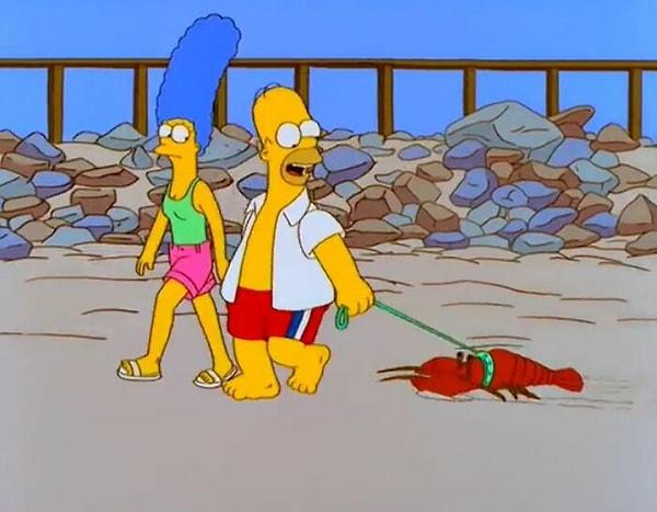 22. Homer'ın Pinchy'yi haşlaması kaza değildi.