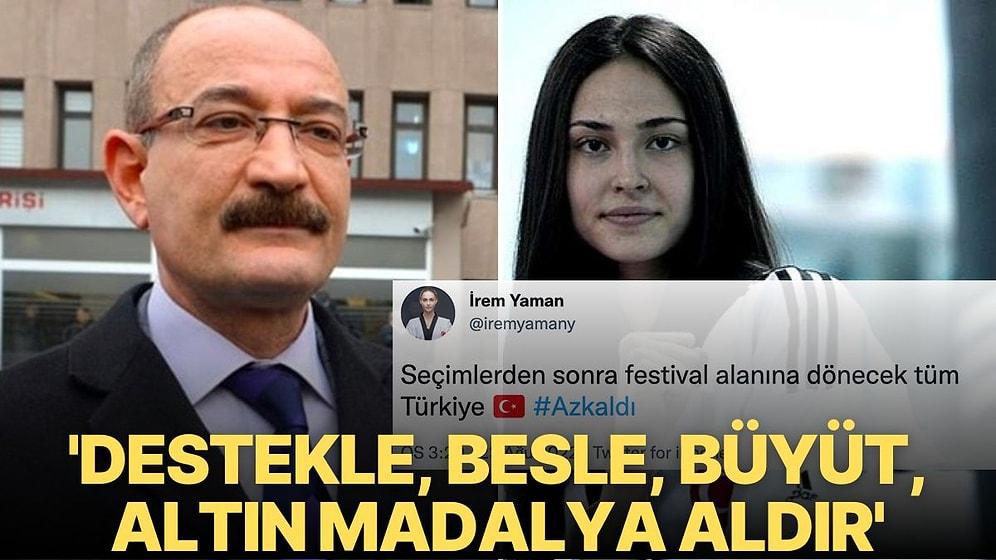 Emin Pazarcı, Milli Tekvandocu İrem Yaman'ın Başarısını AKP'ye Mal Etti!