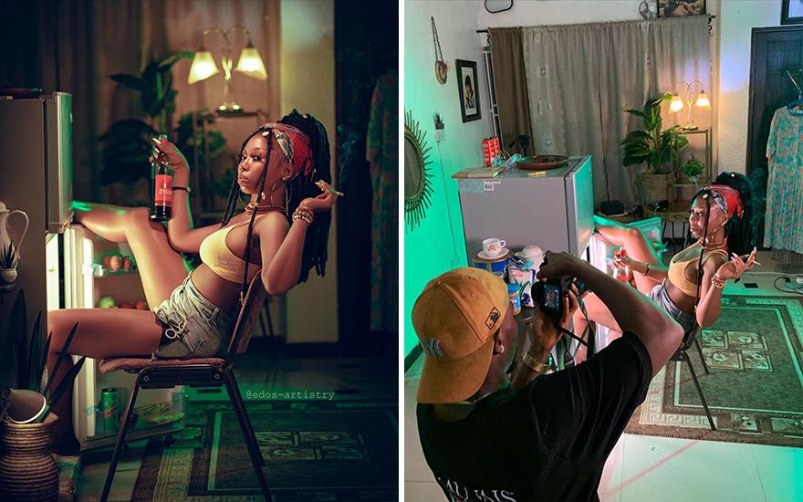 30 инстаграмных снимков "до и после" от фотографа, который не боится показывать закулисье