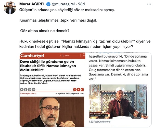 Gazeteci Murat Ağırel;