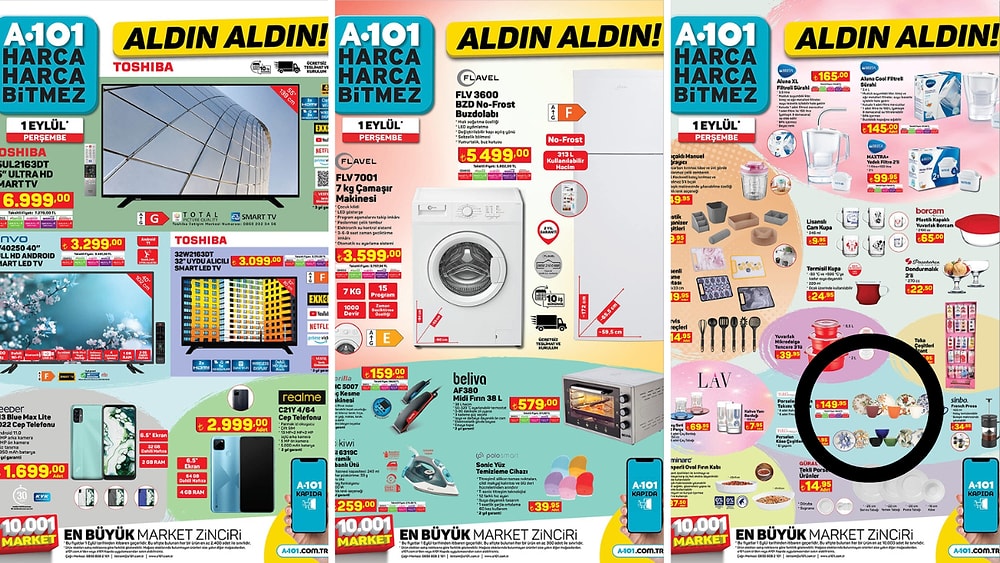 1 Eylül 2022 A101 Aldın Aldın Kataloğu