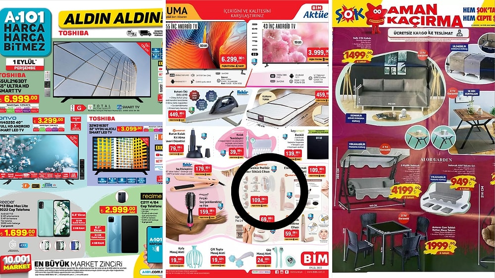 İndirim Günleri Başlıyor! 29 Ağustos - 4 Eylül Haftasında A101, BİM ve ŞOK Aktüel Ürünler Listesinde Ne Var?
