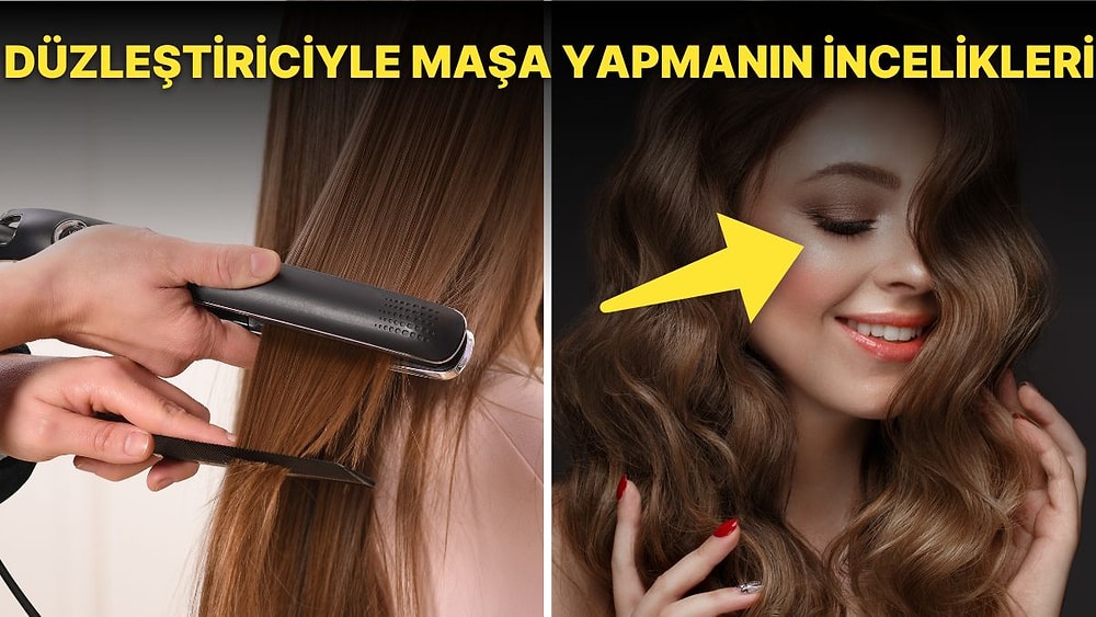 Tek Alette Binbir Maharet! Maşa Kullanmadan Düzleştirici İle Saç Nasıl Kıvrılır?
