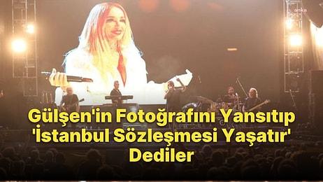 Moğollar Grubu, Keçifest'te Sahneye Gülşen Fotoğrafı Yansıtıp 'İstanbul Sözleşmesi Yaşatır' Dedi