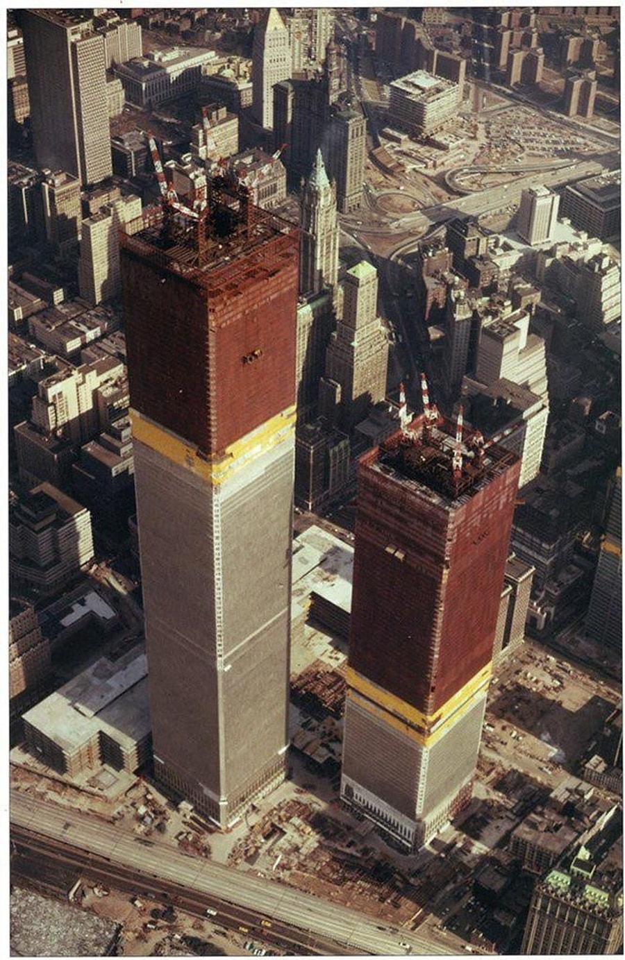 строительство башен близнецов в нью йорке