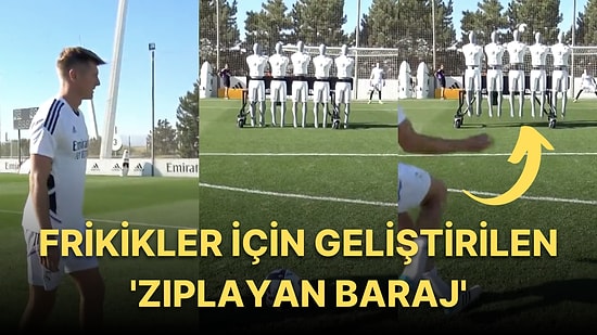 Real Madrid'in Frikik Antrenmanı İçin Geliştirdiği 'Zıplayan Baraj' Büyük Beğeni Topladı