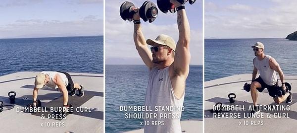 Siz de Thor'un vücuduna sahip olmak istiyorsanız Chris Hemsworth'un egzersiz rutinini uygulayabilirsiniz...