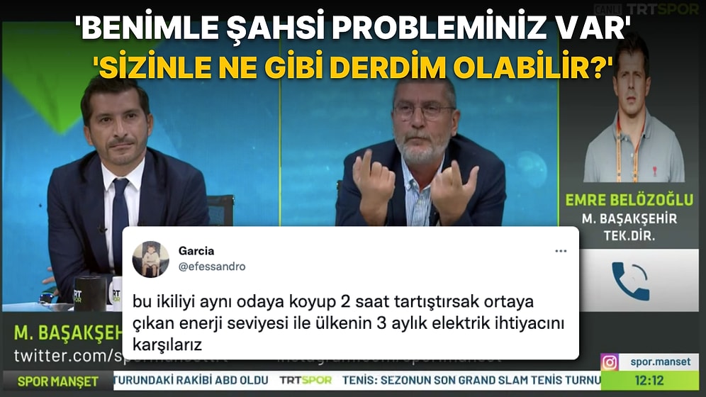 Emre Belözoğlu ile Cem Dizdar'ın Canlı Yayındaki Tartışması Sosyal Medyada Yankı Buldu