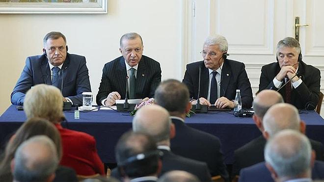 Erdoğan: 'Türkiye-Bosna Hersek Arasında Kimlik Kartlarıyla Gidiş Gelişleri Yapabilme Kararını Verdik'