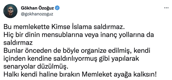 13. Halkta şu an dokunsan patlayacakmış gibi bir sinir mevcut.