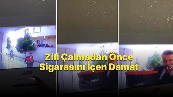 Kız İstemeye Gittiği Eve Girerken Sigarasını Son Ana Kadar İçen Damadın Gündem Olan Görüntüleri