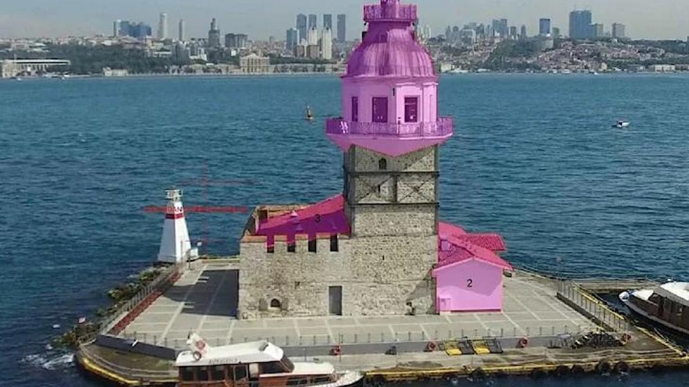 Kız Kulesi'nin Külahı Kaldırılınca Altı da Oyuldu