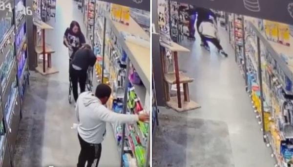 ABD'de yaşanan olayda, bir markette bulunan anne ve kızını arkalarından koklayan sapık, marketin güvenlik kamerası tarafından anbean kaydedildi.