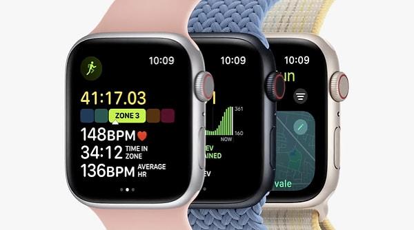 Apple'ın uygun fiyatlı serisi SE ailesine ikinci nesil Apple Watch SE katıldı.