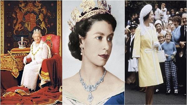Taç, broş ve yüzük gibi bazı parçaları, Kraliyet Mücevherleri'nin bir kısmını oluşturuyordu ve her yıl Londra Kalesi'nde yaklaşık 2.5 milyon turist için sergileniyordu.
