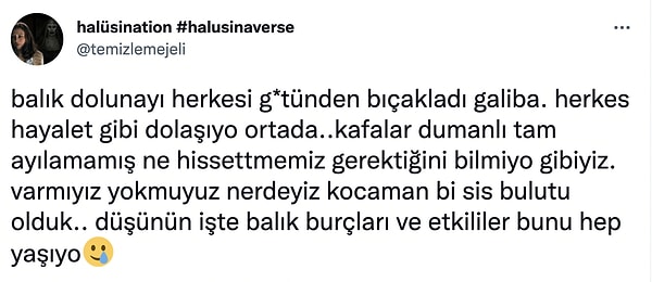 9. Kocaman bir bataklığın içine düşmüş gibi hissediyoruz.