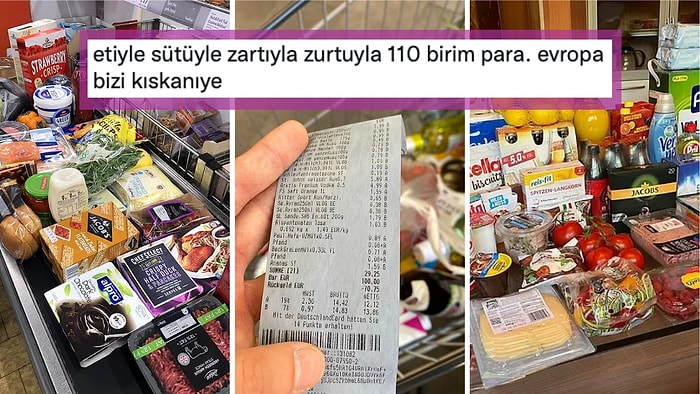 Yurt Dışında Yaptıkları Market Alışverişlerini Paylaşırken Oturduğumuz Yerden Hepimizi Kudurtan Gurbetçiler