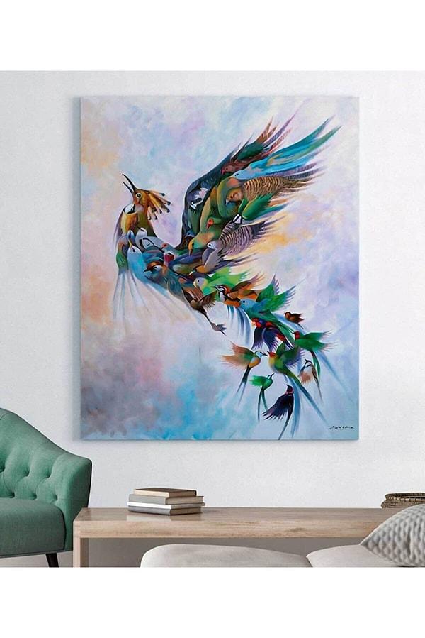 1. Küllerinden doğan anka kuşu tablosu en çok satılanlardan biri...