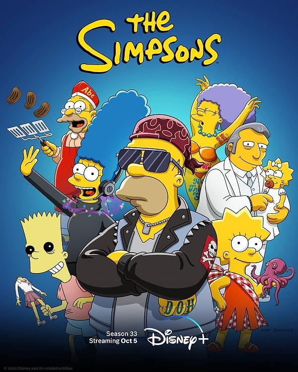 4. The Simpsons'ın 33. sezonundan yeni bir afiş yayımlandı.