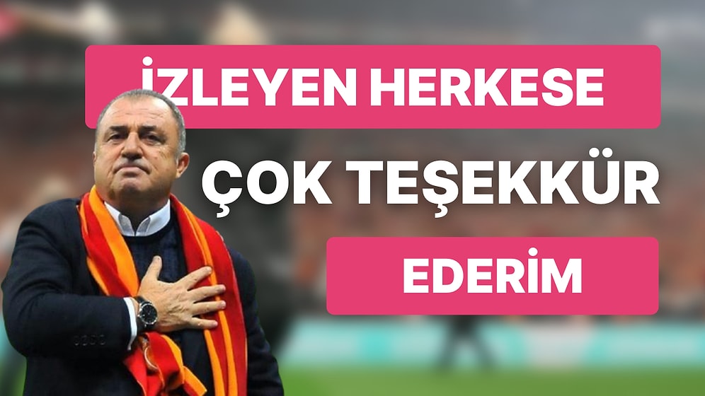 Terim Belgeseli Netflix'te Rekor Kırdı, Fatih Terim Duygu Dolu Bir Mesajla Herkese Teşekkür Etti