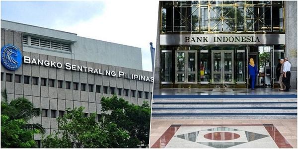 Filipinler ve Endonezya merkez bankaları faiz kararlarını açıklayacak. İki bankanın da faiz oranları yüzde 3,75 seviyesinde bulunuyor. Filipinler Merkez Bankası'nın 50 baz puan, Endonezya Merkez Bankası'nın 25 baz puan faiz artırımı yapacağı tahmin ediliyor (10.00, 10.30).