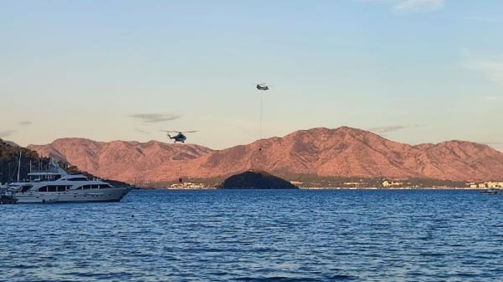 Marmaris'teki Orman Yangını Sürüyor