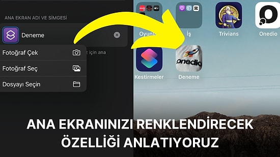 iPhone Uygulama İkonlarından Sıkıldınız mı? İstediğiniz Fotoğrafı Uygulama İkonu Haline Getirebilirsiniz