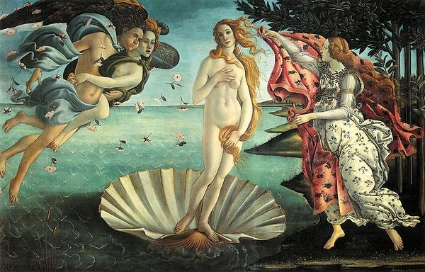 Venüs'ün Doğuşu isimli tablo ikonografi olarak Batı sanatında oldukça önemli bir yerde duruyor.