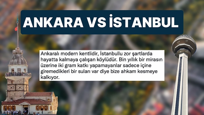 İstanbul'a Olan Nefretini Kusup Ankara'nın Modern Olduğunu Düşünen Kullanıcı Twitter'da Tartışma Yarattı