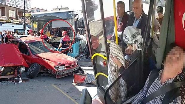 Sürücü Kalp Krizi Geçirdi: Kontrolden Çıkan Otobüs 7 Kişiyi Yaraladı