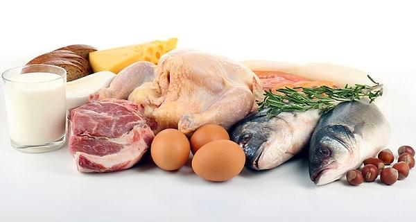Et, tavuk, balık, yumurta, kuru baklagiller, yağlı tohum ürünler grubu👇