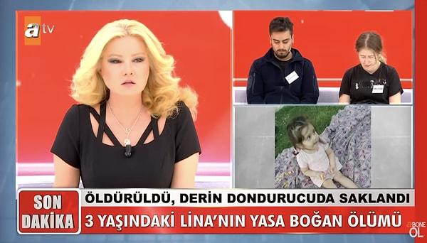 Lina'nın halası Gül, Melisa'nın daha 2 hafta önce Mehmet Aksu'yla mahkemeye geldiğini ve Melisa'nın çocuğun öldüğünü bildiğini iddia etti.