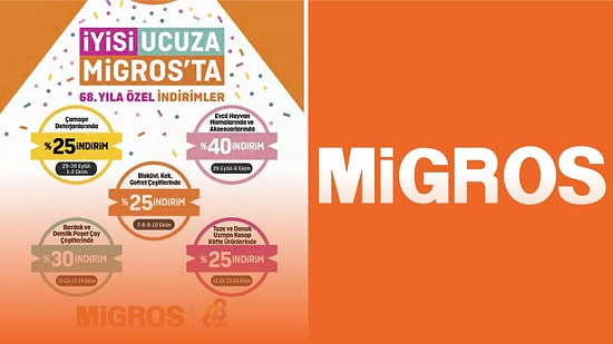 68. Yıl İndirimleri Başlıyor! 29 Eylül - 12 Ekim 2022 Migroskop Kataloğu