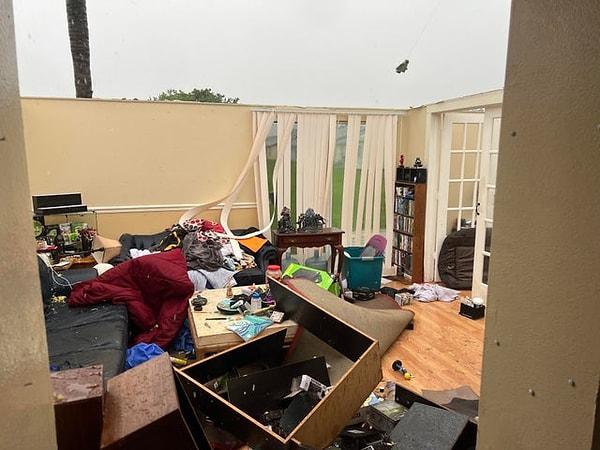 6. "Kasırgada evimin çatısı uçtu, bana ait olan ne varsa mahvoldu."