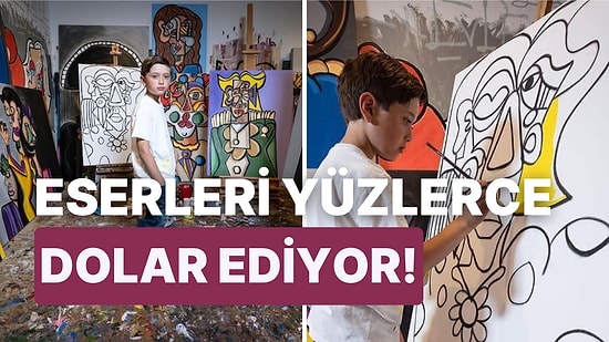 Henüz 10 Yaşında Olmasına Rağmen Yaptığı Resimlerle Binlerce Dolar Kazanan Çocuk Sanatçı Andres Valencia
