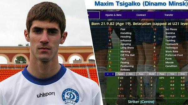 Football Manager tutkunları bilir. Efsane Maxim Tsikalgo.