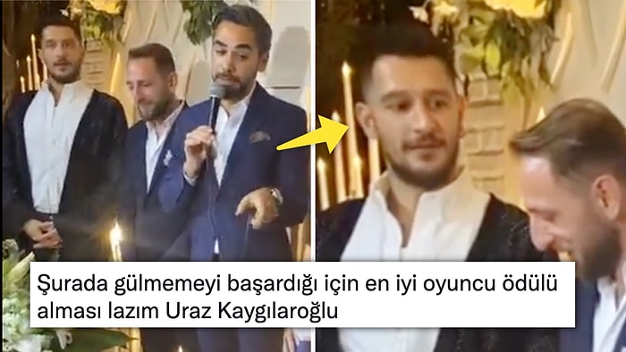 Yüzük Takma Merasiminde Kadir Doğulu'nun Konuşmasına Mimikleriyle Tepki Veren Uraz Kaygılaroğlu Gündem Oldu!