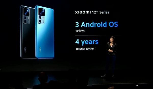 Xiaomi'nin yeni akıllı telefonlarıyla ilgili en önemli gelişmelerden birisi de Android güncelleme desteğini 4 yıla çıkarması oldu. Cihazlar en az 3 yıl işletim sistemi 4 yıl boyunca da güvenlik güncellemelerini alabilecek.