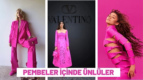 Pembe Bir Rüyanın İçindeymiş Gibi Hissettiren "Pink Koleksiyonunu" Üzerinde Gördüğümüz Ünlüler