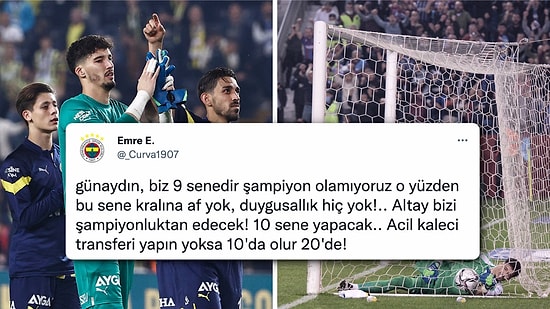 Karagümrük Maçını Kurtarış Yapamadan Tamamlayıp 4 Gol Yiyen Kaleci Altay Bayındır Tepkilerin Odağında