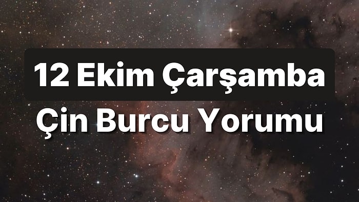 12 Ekim Çarşamba Çin Burcuna Göre Günün Nasıl Geçecek?