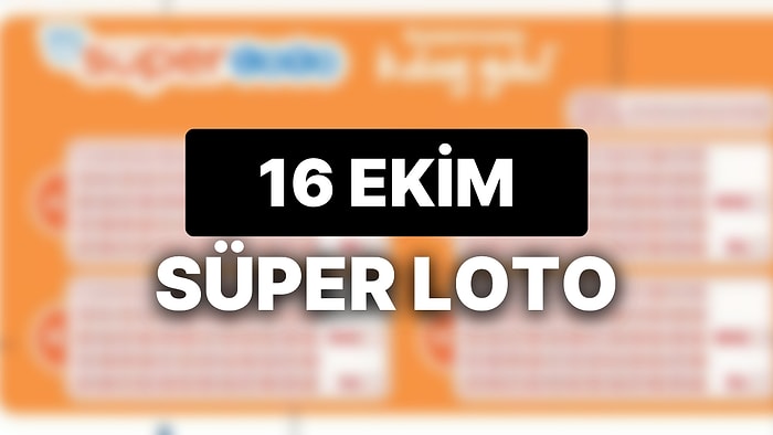 16 Ekim Süper Loto Sonuçları Açıklandı: 16 Ekim Süper Loto Sonuçlarına Dair Tüm Detaylar ve Sonuç Sayfası