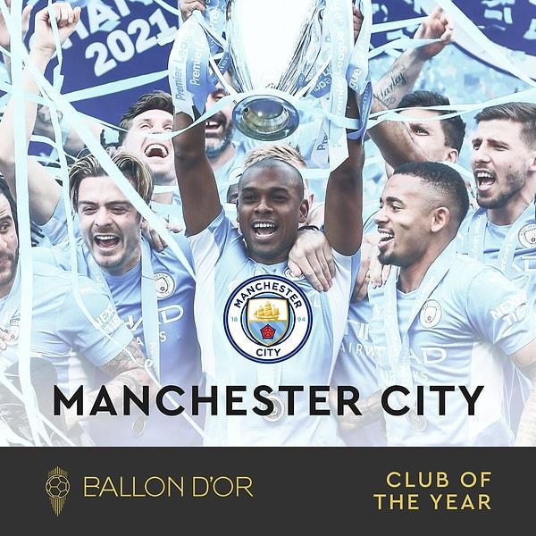 Manchester City, 2022 yılının en iyi kulübü seçildi.