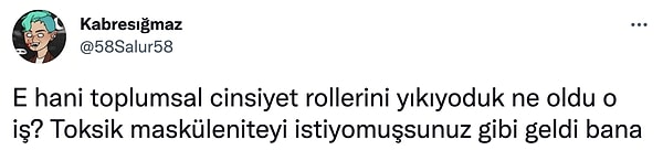 7. Bu yorumu tüm partnerler için söyleyebiliriz, sadece erkekler için değil.