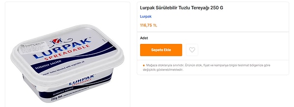 Ürün Türkiye'de de bulunuyor ve fiyatı 116,75 TL! Ancak 250 gramlık paket fiyatı olduğunu belirtelim.