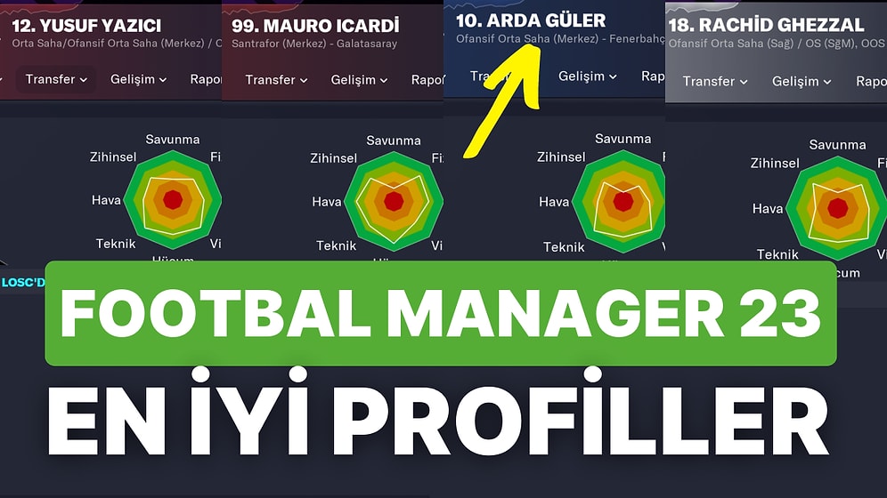 Football Manager 2023 Çıktı! Süper Lig'de 4 Büyük Takımın En İyi Futbolcularının FM 23 Profilleri