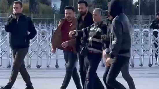 Adliye Önünde Hareketli Anlar: ‘Erdoğan Hırsız’ Diye Bağırdı, Gözaltına Alındı