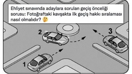 "Trafikte İyiyim" Diyenleri Böyle Alalım: Ehliyet Sınavında Çıkan Geçiş Önceliği Sorusu Tartışma Yarattı!