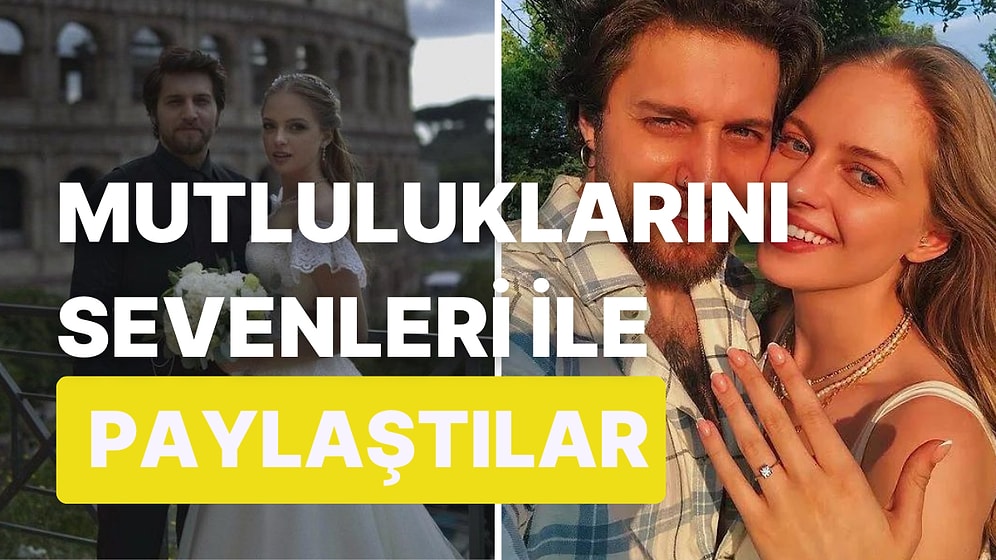 Ufuk Beydemir ve İpek Yazıcı Çifti Paylaştıkları Mutluluk Fotoğrafları ile Sürpriz Evlilik Haberi Verdi!